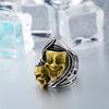 New Creative Hip-hop Style Fashionable Double Ghost Head Domineering Ring