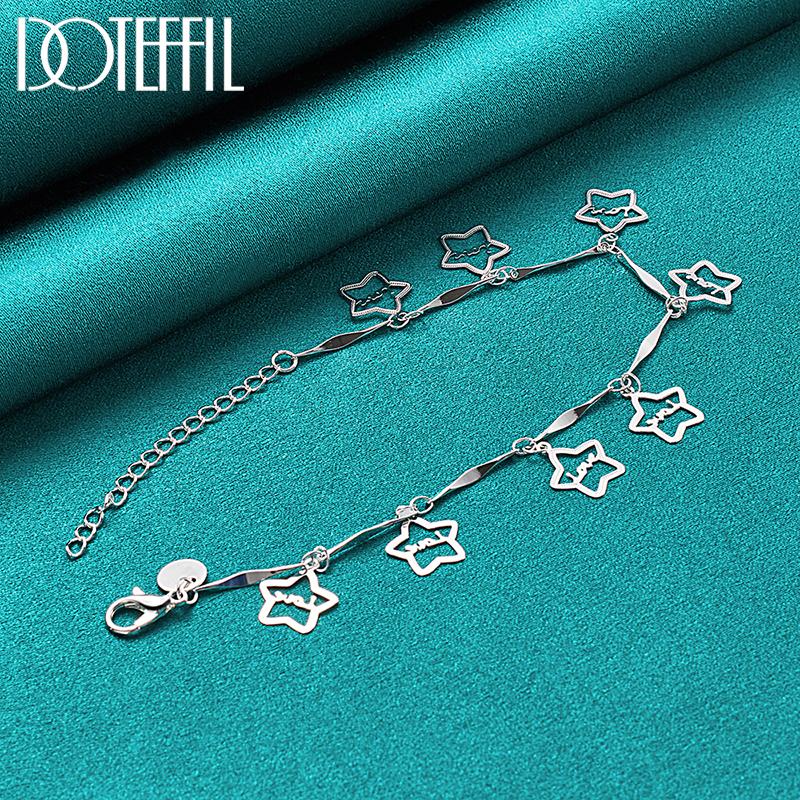 Romantic Star Bracelet Party Gift 925 Sterling Silver Fashion Jewelry