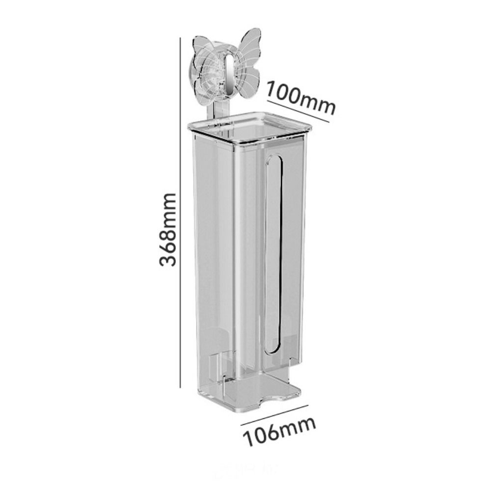 Wall-Mounted Suction Cup Storage Box Dustproof Underwear Storage Box Garbage Bag Dispenser