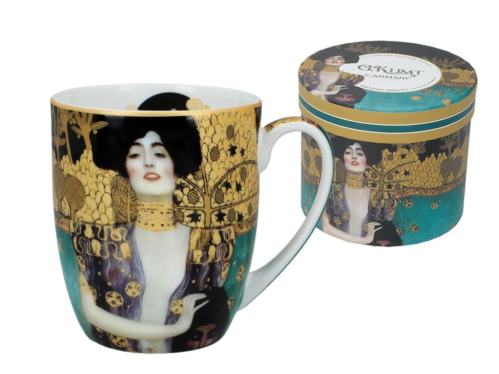 Kubek Ceramiczny Camio Gustav Klimt Judyta Na Prezent Sztuka Carmani