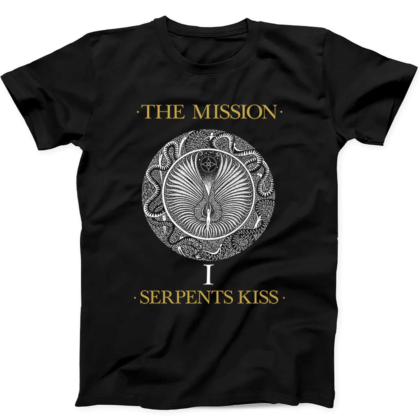 The Mission Serpents Kiss Music Tee Black T Shirt 613 S