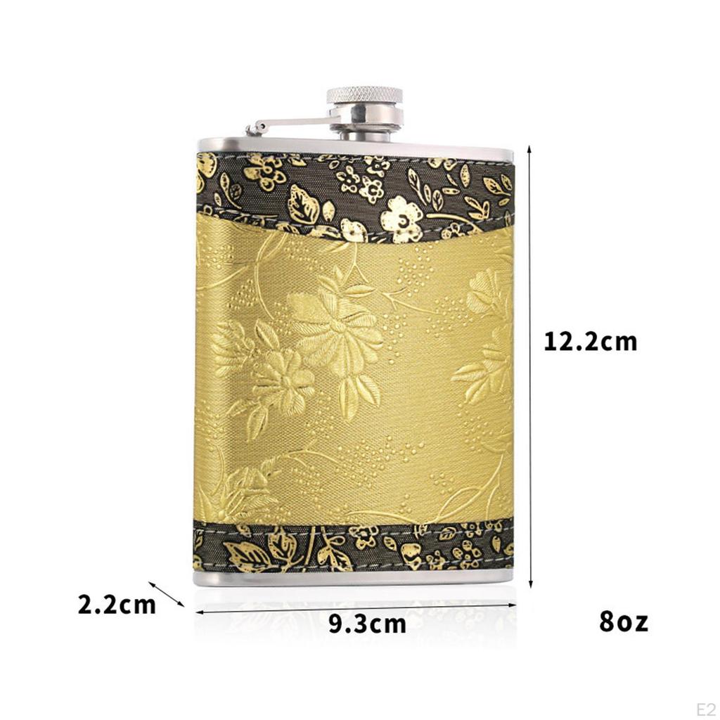 Bottle, Gift Set, Easy Clean Vodka Lightweight Wine Pocket Flasks for Fishing,