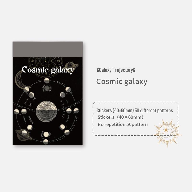 

Книга-стикеры «Спокойное время» с бобами: Ретро-коллаж DIY Декорации для палатки, 50 листов, 6 стилей