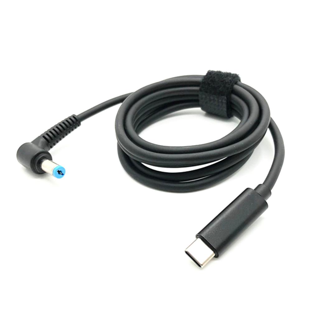 Type C to for DC 4.5x3.0mm Braided Cord Power Adapter Cable Laptop Fast Charging Power Accessories