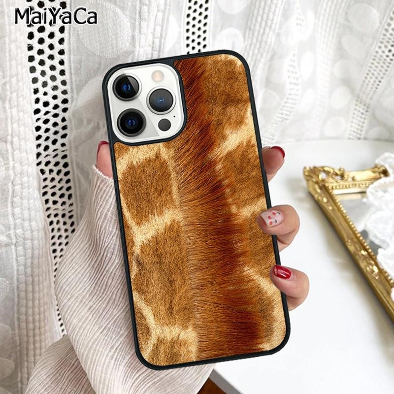 Giraffe Skin Pattern Phone Case Cover For iPhone 17 Air 16 15 6s Plus 11 12 13 14 Pro Max Shell Coque