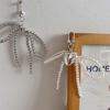 Fashionable Bead Bowknot Phone Charm Keychain Cellphone Chain Stylish Pendant Fashionable Bowknot Keychain Accessory