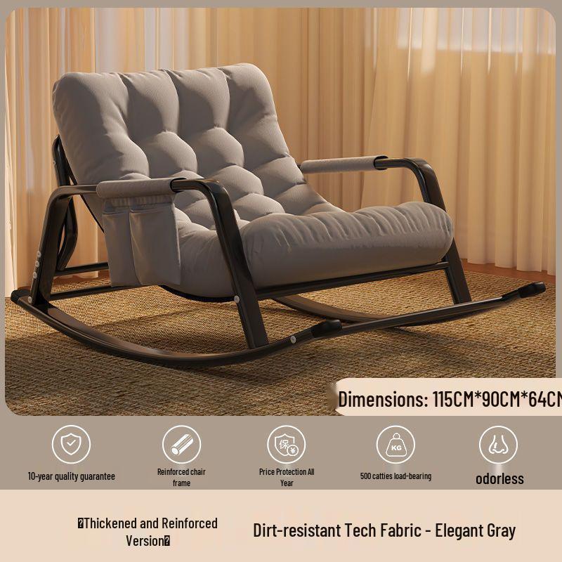 Adult Recliner Rocking Chair Sofa for Living Room or Balcony