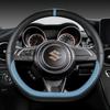 Microfiber Leather D Shape 38cm Car Steering Wheel Cover For Suzuki Swift 2017 2018     Sport Auto Accessories