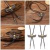1pc/2pcs Adjustable Bolo Tie Western Cowboy Teen Men Banquet Formal Suit Necktie