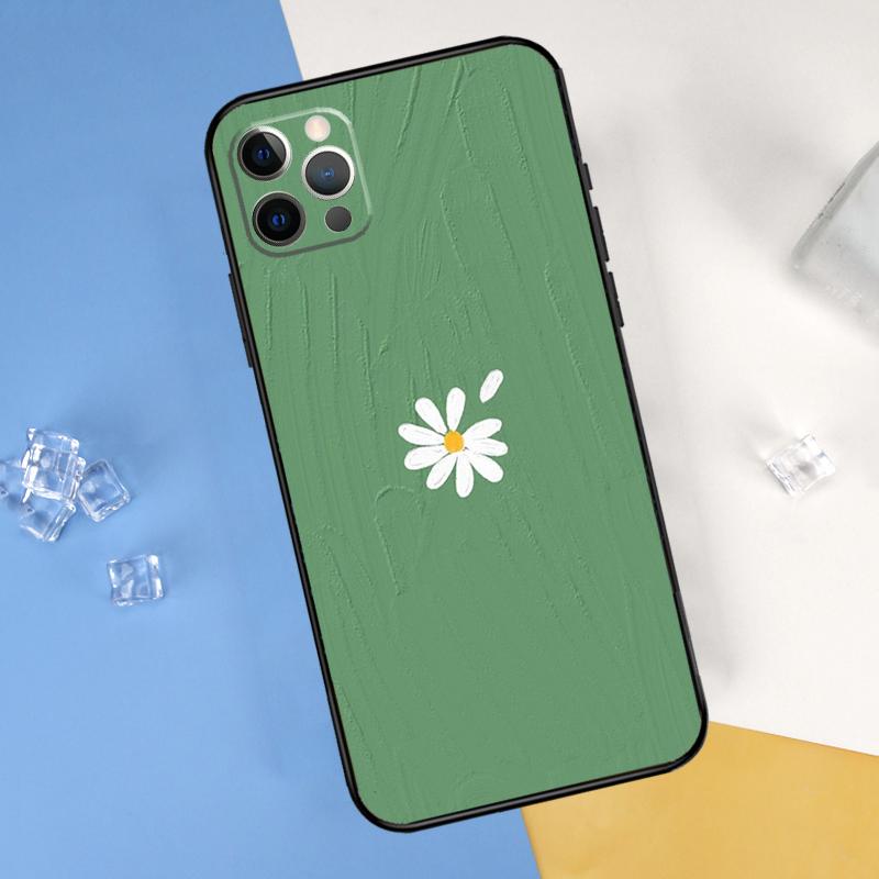 Green Aesthetic Phone Case For iPhone 16 Pro 15 Pro 11 13 14 Pro Max 12 Mini XR 16 15 Plus 16e Cover Shell