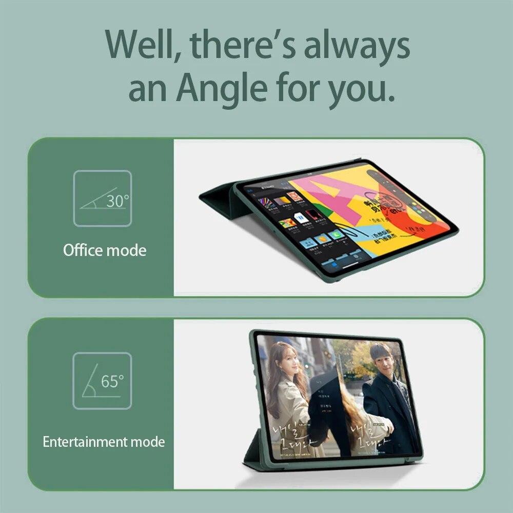 Tablet Leather Case for Samsung Galaxy Tab S11 S10 12.4 S7 FE S7 S8 S9FE Plus S6 S10 Lite A7 A8 Flip Case Silicone Soft Shockproof Protective Cover