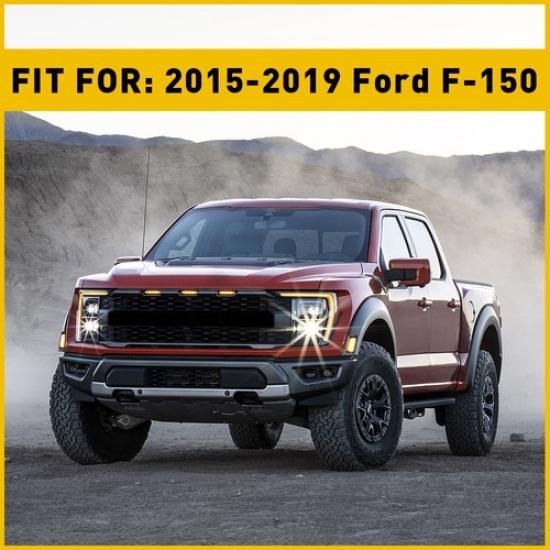 4pcs Carbon Fiber Door Window Lift Switch Panel Cover Trim For 2015-20 Ford F150