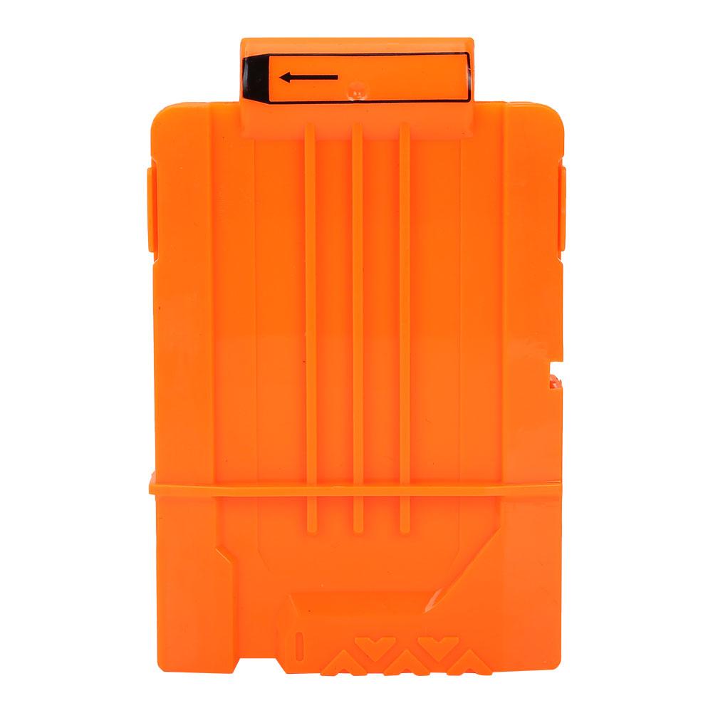 Soft Clip Plastic Cartridge Magazine Toy (5 Transparent Orange)