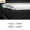 Fits For BMW X1 E84 2010-2014 2015 ABS Silver Interior Door Bowl Cover Trim 4PCS