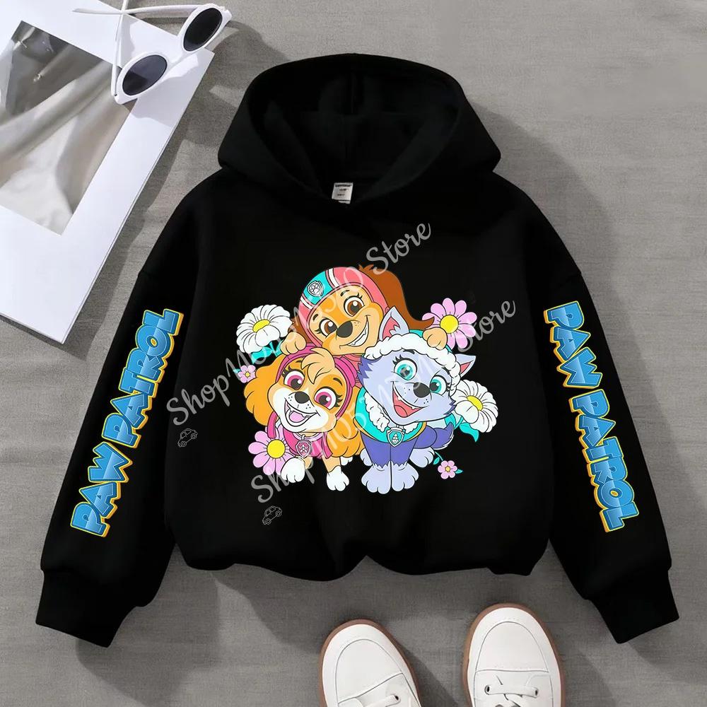 PAW Patrols Cartoon Chase Skye Kids Sweatshirt Printed Hoodie Trendy Long Sleeve Hoodies Girls Tops Clothing Boys Clothes Gifts