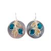 Apatite Gemstone 925 Sterling Silver Jewelry Handmade Hook Earrings 1.77" Gift EE-81-3