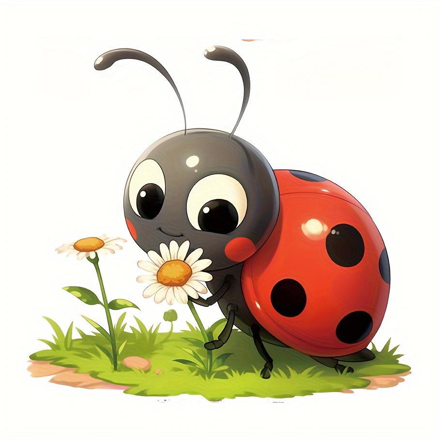 Cute Ladybug Stickers Motorcycle Car Bumper and Body Decals Laptops Doors Windows Walls Glass Glossy Surface Decorative Stickers