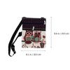 [iplusmile] Owl Print Crossbody BagShoulder Bag for Women, Owl Print Canvas PochetteSmartphone Pouch, Lightweight Mini BagSacocheShoulder Bag with