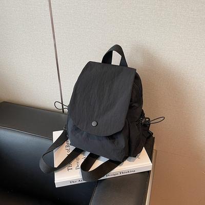 College-Studentenklasse für Damenrucksack Canvas Leichtgewichtiger Kleiner Schulrucksack Lässige Handtasche mit Kontrastfarbe Damen