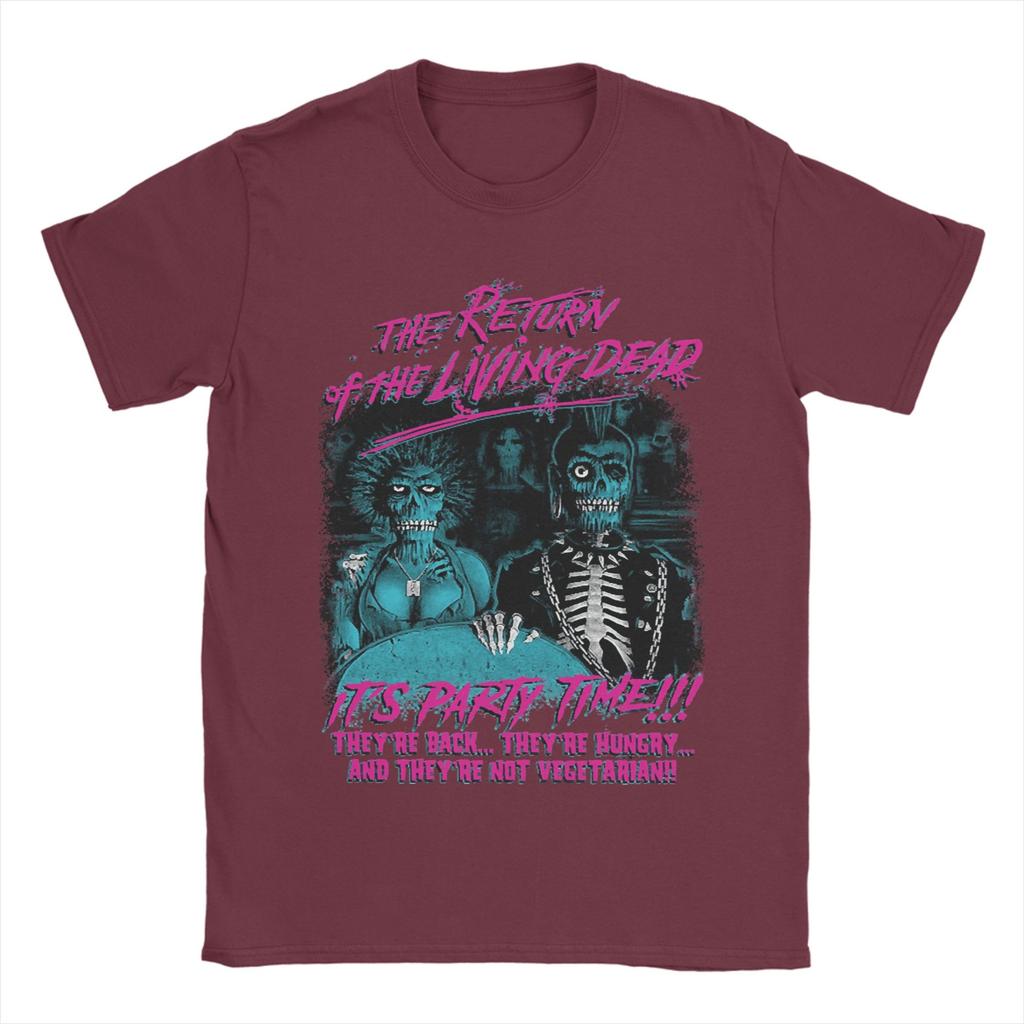 Men Horror Return Of The Living Dead Films T Shirts Tops Summer Short Sleeve T-Shirt O Neck Hip Hop Pattern Tee Shirt Plus Size