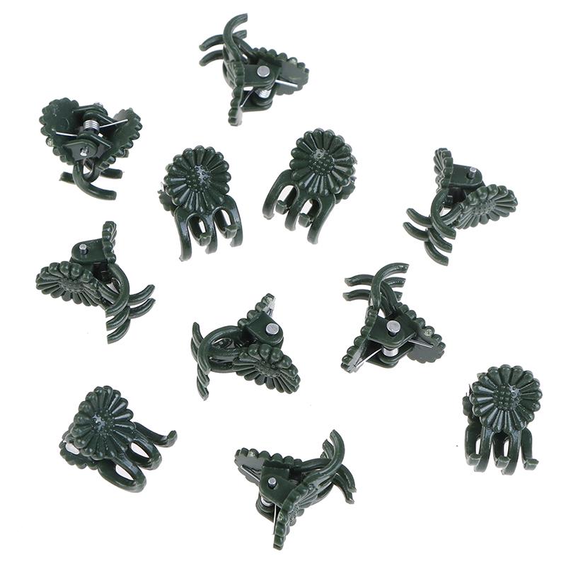 50Pcs Plant Fix Clips Orchid Stem Vine Support Flowers Tied Branch Clamping