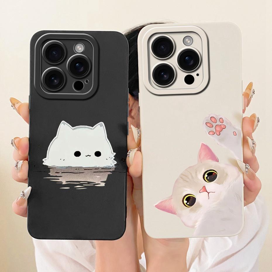New Fashion Phone Case For iPhone 16 Pro Max iPhone16 16Pro Soft Silicone Cases For iPhone 16ProMax Shockproof Covers Bumpers