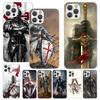 Knights Templar Crusades Phone Case For iPhone 17 16 15 14 13 12 11 Pro Max Mini Plus Air 7 SE 8 Soft Silicone Print Shell Funda