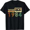 40 Year Old Gifts Vintage 1984 40th Birthday Cassette Tape Women's T-shirts Fashion Y2k Tops Tshirt Haikyuu Graphic Tees 80833