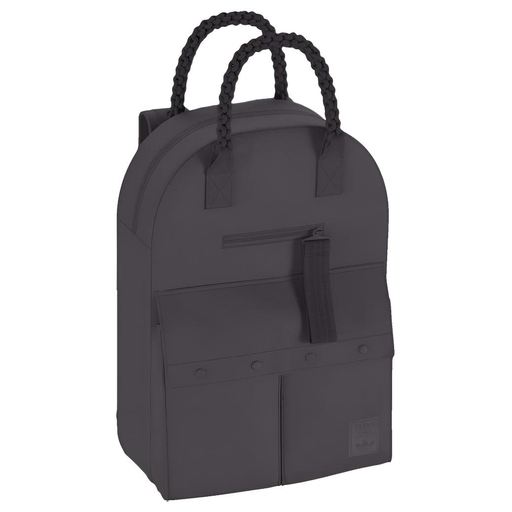 Adidas Originals Trefoil Logo Multifunctional Design Polyester Tote Backpack Women Backpack Charcoal-Gray CE5634 Charcoal Gray