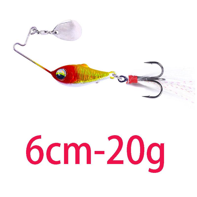 4g 8g 10g 15g 20g Fishing Lures Wobble Rotating Metal Vib Vibration Bait Fishing  Artificial Hard Baits Spinner Spoon Lure Pesca