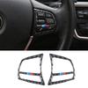 Steering Wheel Switch Trim Fit For BMW 3-4 Series GT 2013- Real Carbon Fiber