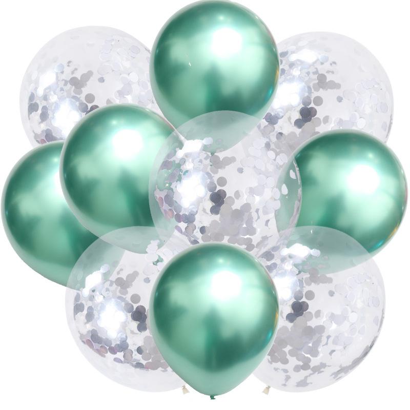 12 Inch Metal Sequined Balloon Set Birthday Party Valentine'S Day Decoration Wedding Supplies