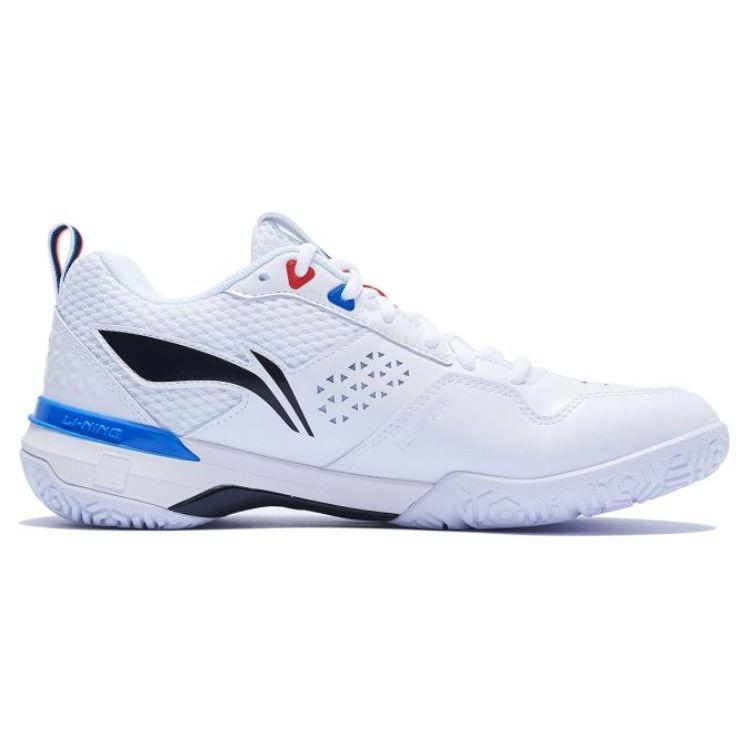 Li Ning Blade Pro Chameleon Shock Absorption Anti-Slip Wear-Resistant Low-Top Badminton Shoes Unisex sneaker White AYAT005-1