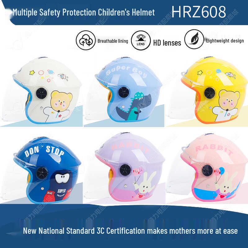 3C Certified Children's Helmet with Safety Features, Breathable Lining, HD Lens, and Lightweight Design