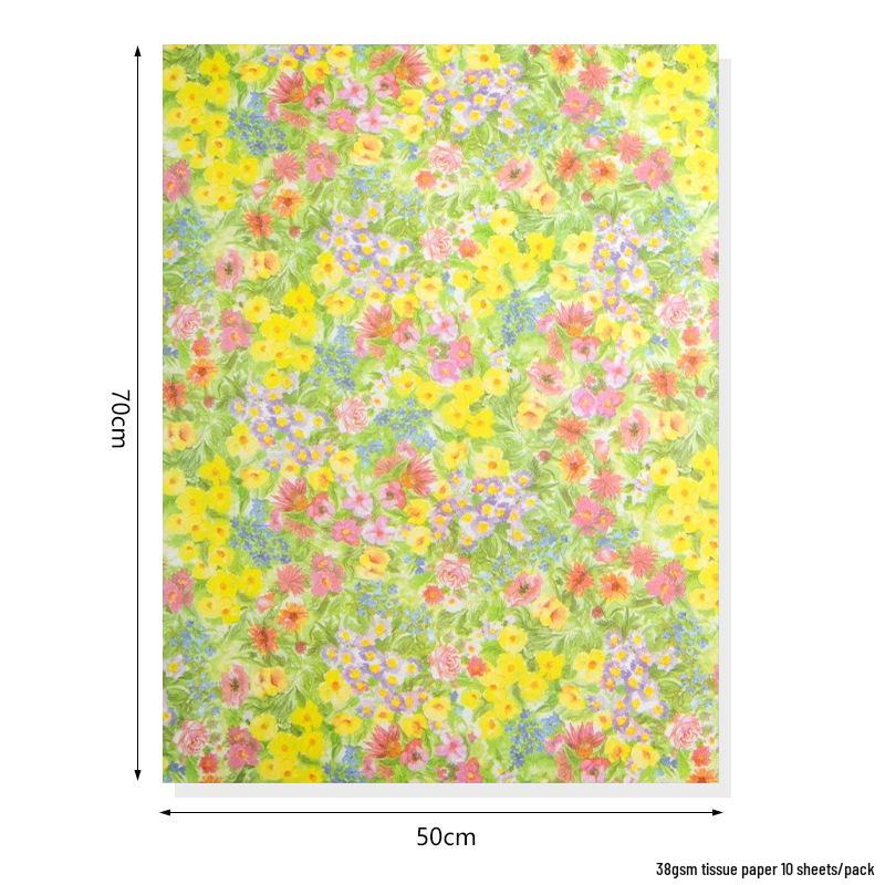 Exklusives florales Seidenpapier zum Einwickeln und Auslegen