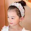 Broken Hair Arrangement Artifact Children'S Pastoral Style Headband Knitted Bangs Stickers Broken Flowers Girls Hair Stickers