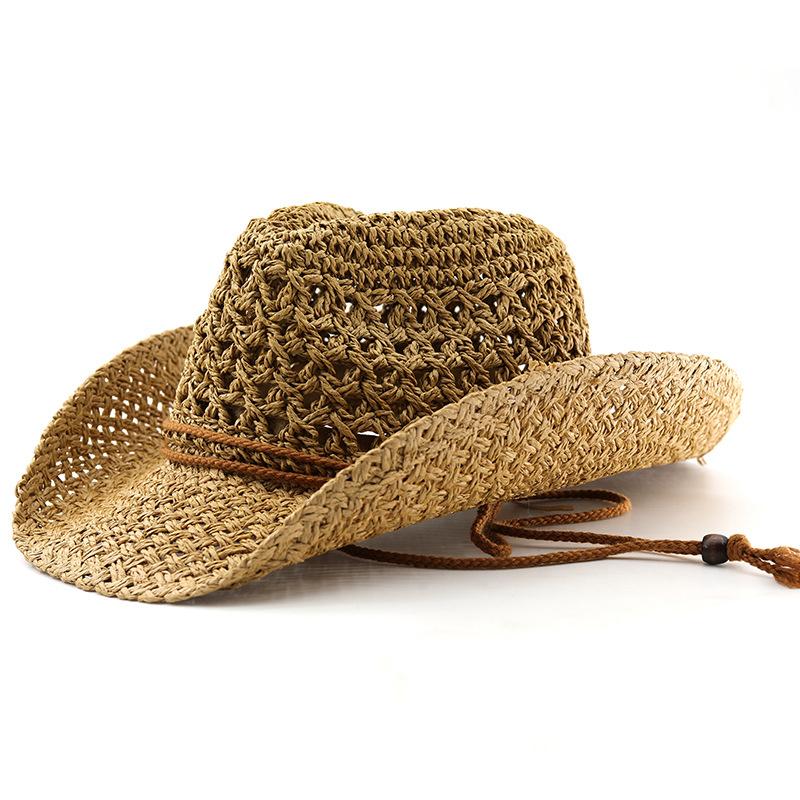 Summer Panama Soft Straw Hat for Men Women Summer Breathable Travel Beach Hats Solid Wide Brim Sunscreen Hats