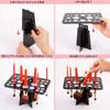 Docolor Makeup Brush Drying Stand for Makeup Brush Storage Black Stand, Foldable, Brushes, Holder, Stand,