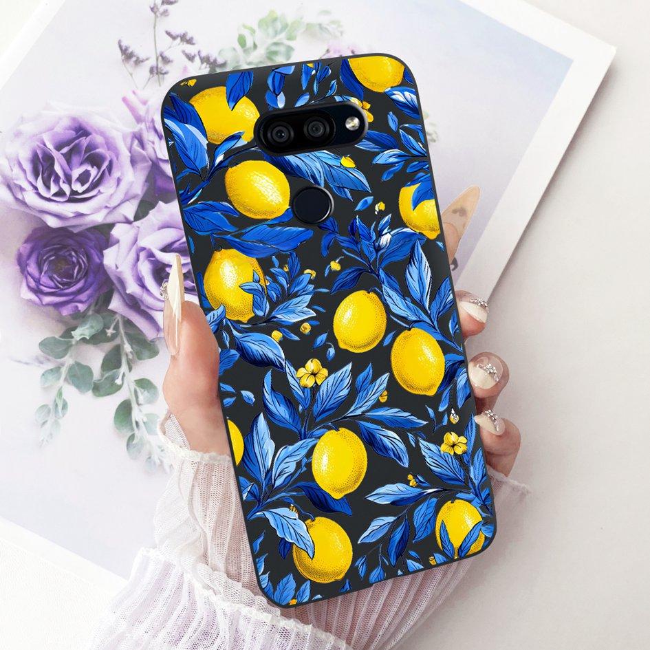 Para LG K40s 2019 Funda Nueva Moda Flor Mariposa Silicona Suave Mate Cubierta Para LG K40s K 40s Funda en LGK40s Paracho Protector