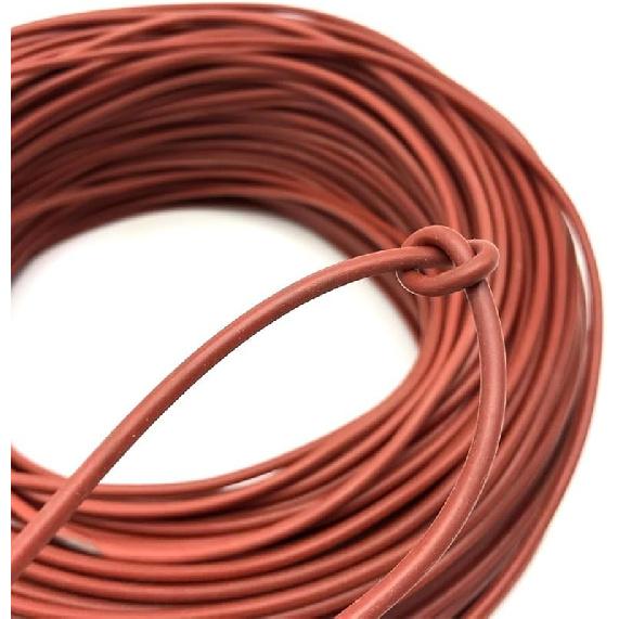 Carbon Fibre Heating Wire, Flexible Carbon Fiber Wire 3K 130 Ohm/m, Insulated Carbon Fiber Cable, Electric Heating Conductor(1m)