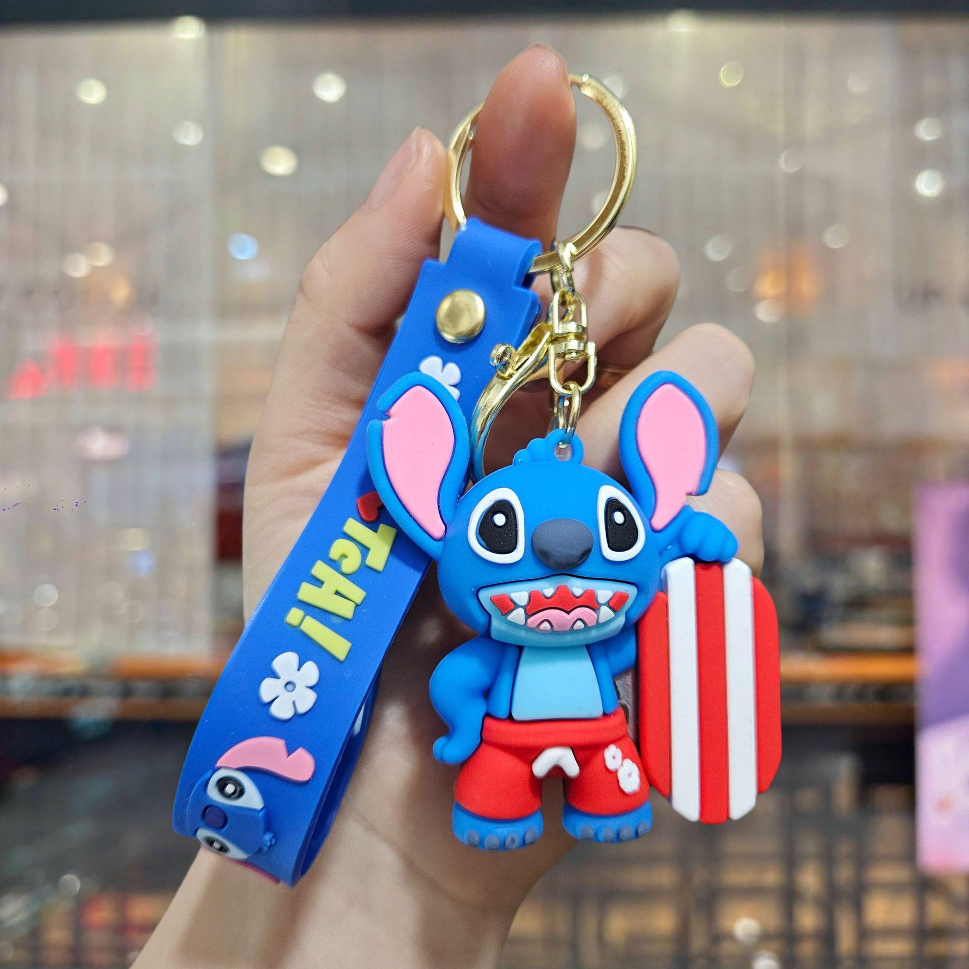

Cartoon Stitch Sports Keyring & Backpack Charm - Small Couple Gift