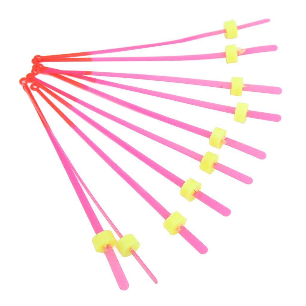 10Pcs Ice Fishing Rod Tip ABS Mini Top Section Fishing Tackle Extension Pole for Winter Fishing12cm