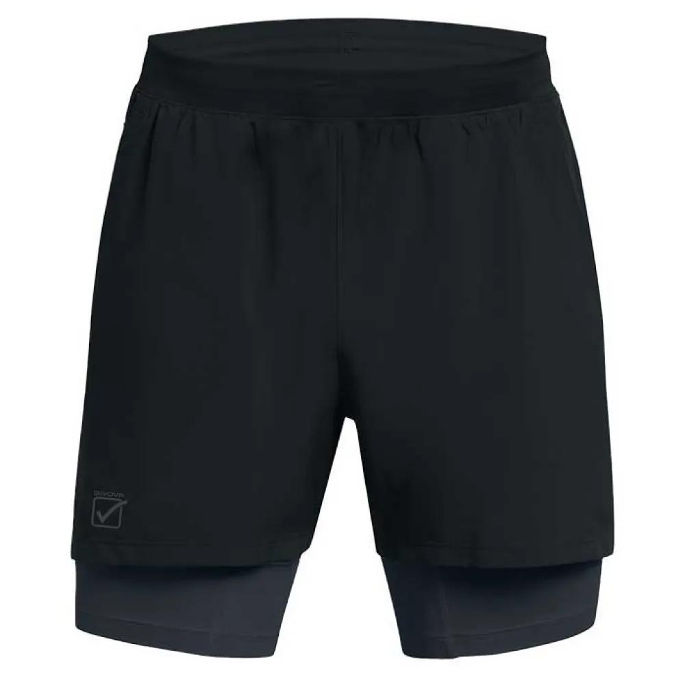 Givova Schwarz Shorts 2 In 1 - Bild 3
