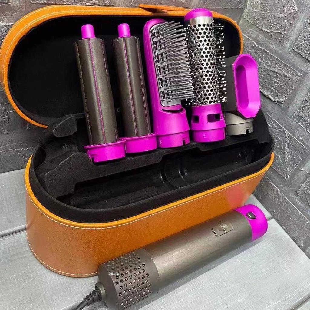 Five-in-One Multifunctional Hair Styler: Curling Iron, Straightener, and Blow Dryer Brush