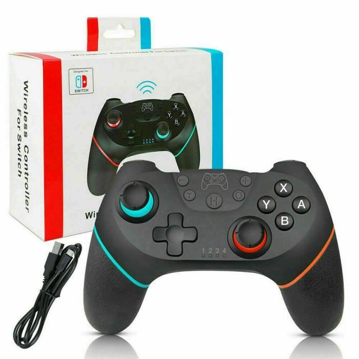 Wireless Controller for Nintendo Switch, Bluetooth Switch Pro Controller Black