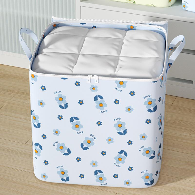 Dustproof Large Capacity Storage Bag Quilt & Clothes Organizer With Zipper And Handles For Closet Foldable Clothes Storage Bag Quilt Organize Cases