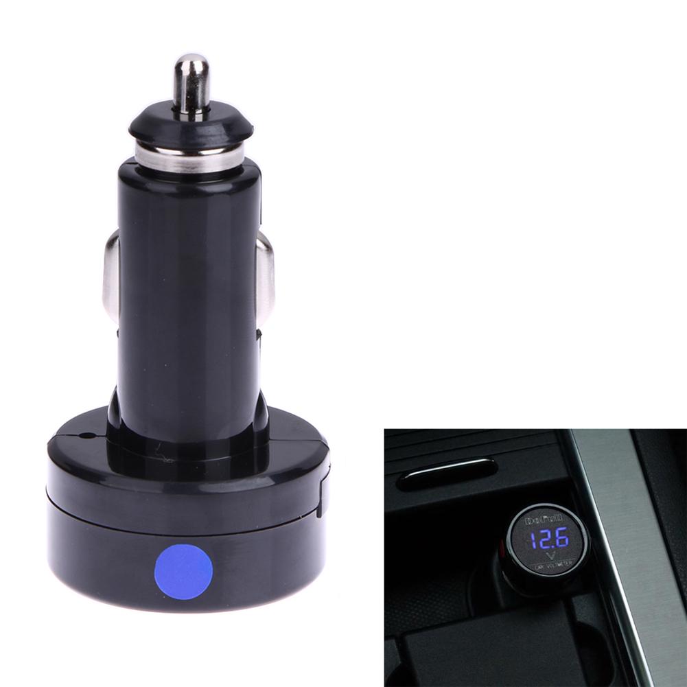 Universal 12V 24V Auto Voltmeter Gauge Cigarette Lighter Car Charger Digital Voltage Meter Volt Meter for SUV Sedan Truck