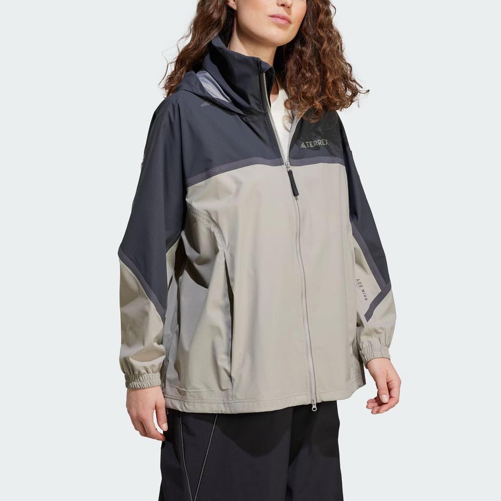 Adidas Jachetă la modă versatilă, lejeră, cu mânecă lungă, impermeabilă, rezistentă la vânt, respirabilă, de la X National Geographic Collaboration, jachetă pentru femei JD5833