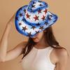 Vacation Cowboy Hat Holiday Gift for Adults Teenager Unisex Cowgirl Hat for Carnivals Julycostume