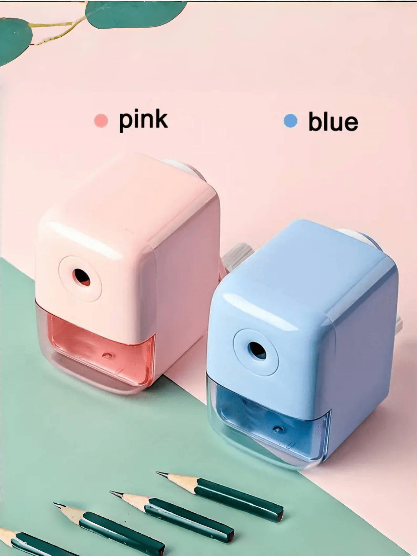 1 cute pencil sharpener, school stationery, hand cranked pencil sharpener, effortless pencil sharpener